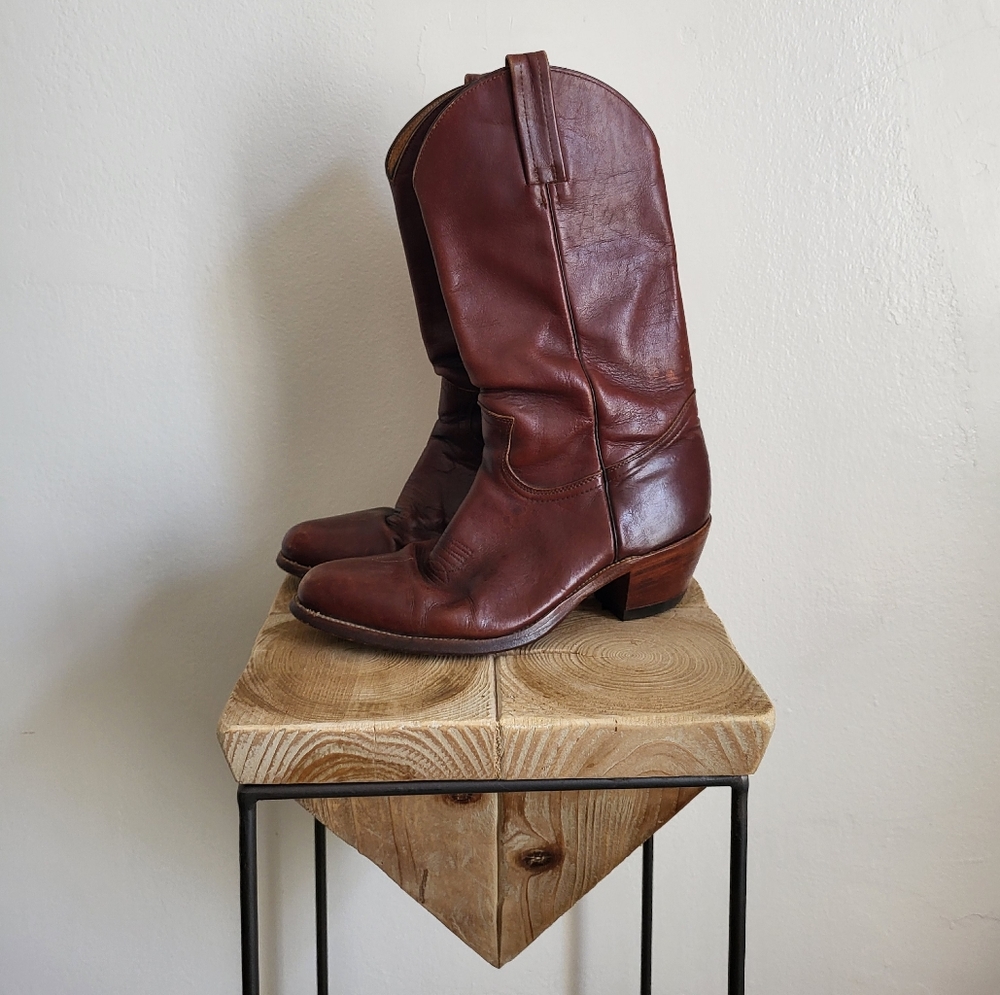 Frye Soft Leather Cowboy Boots